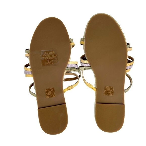 MADEWELL KATHRYN COLORBLOCK SNAKE EMBOSSED LEATHER ESPADRILLE SANDAL - Picture 6 of 14